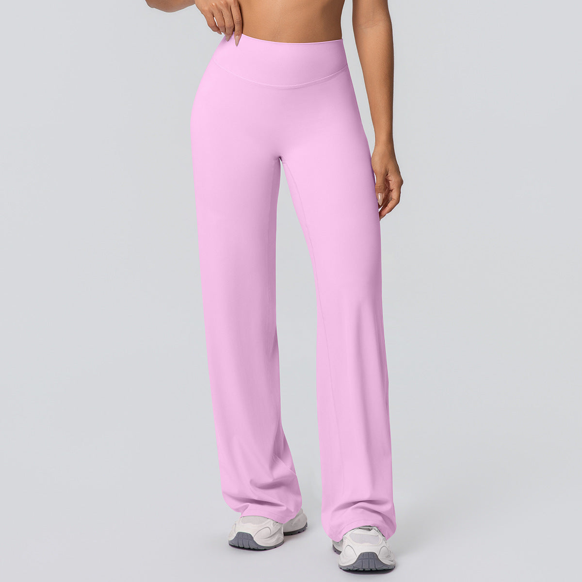 Casual High-waisted Loose-fit Solid-color Yoga Pants That Hug The Hips Social Buzz eSIMs