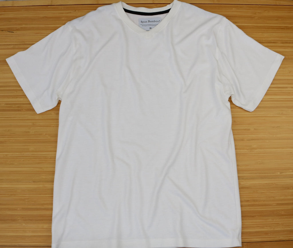 Clearance Men's Bamboo Viscose V-Neck T-Shirt Spun Bamboo