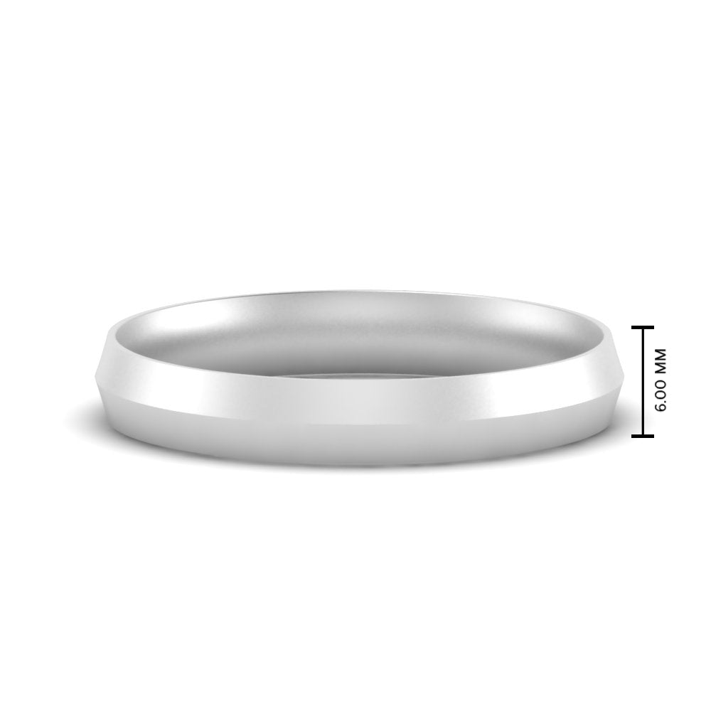 Comfort Fit Knife Edge Mens Band