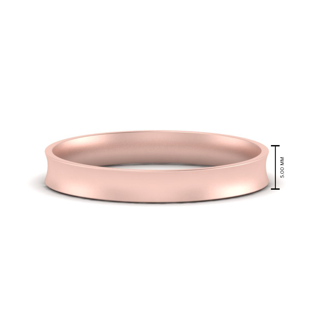 Comfort Fit Concave Mens Band