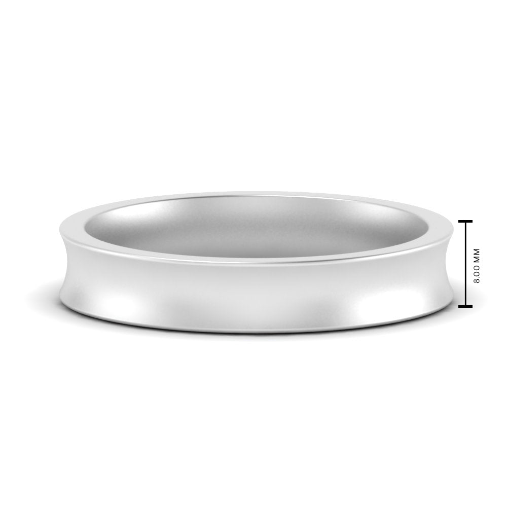 Comfort Fit Concave Mens Band