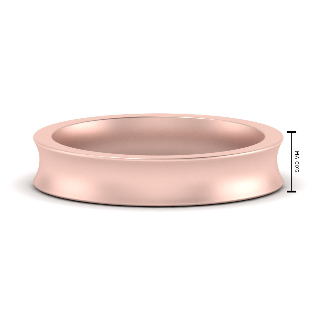 Comfort Fit Concave Mens Band