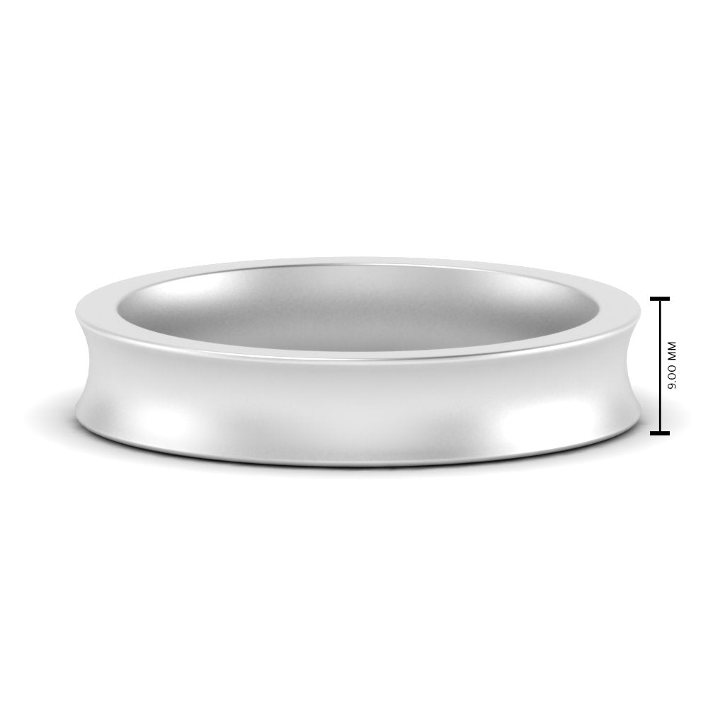 Comfort Fit Concave Mens Band