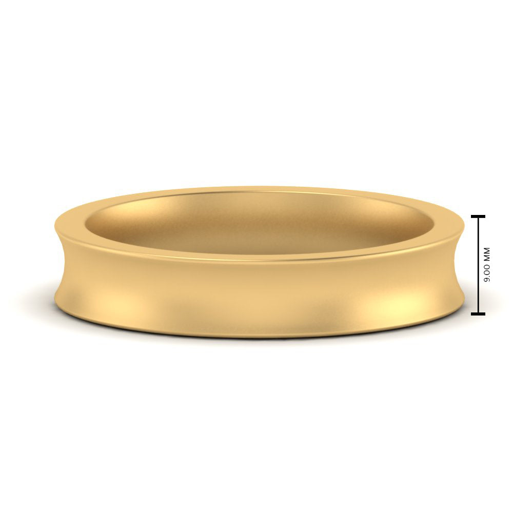 Comfort Fit Concave Mens Band