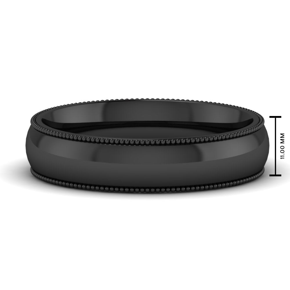 Comfort Fit Wedding Band Milgrain Edge
