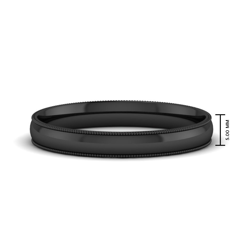 Comfort Fit Wedding Band Milgrain Edge