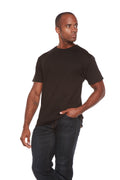 Custom Printed Men's Bamboo Viscose/Organic Cotton Short Sleeve T-Shirt Spun Bamboo