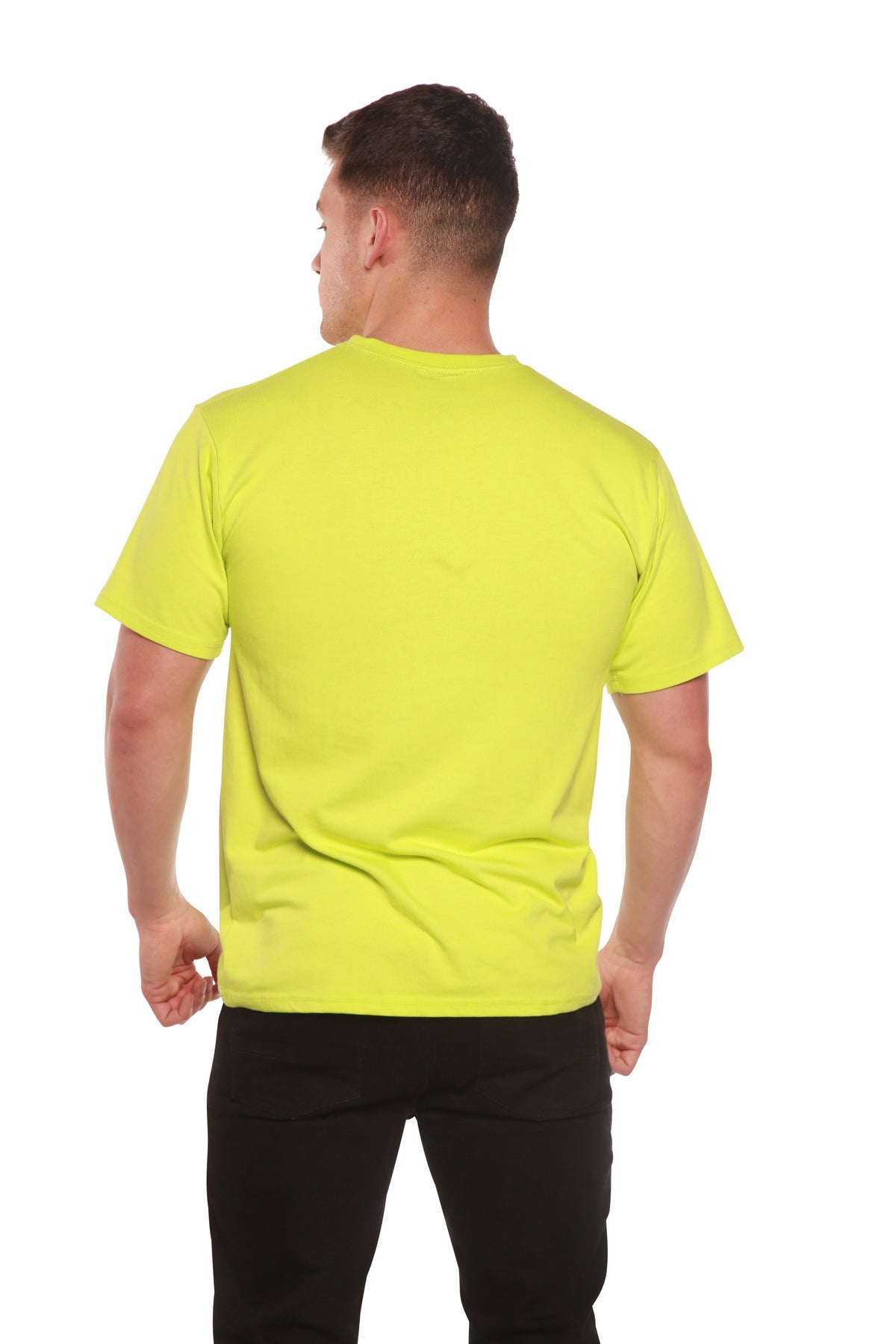 Custom Printed Men's Bamboo Viscose/Organic Cotton Short Sleeve T-Shirt Spun Bamboo