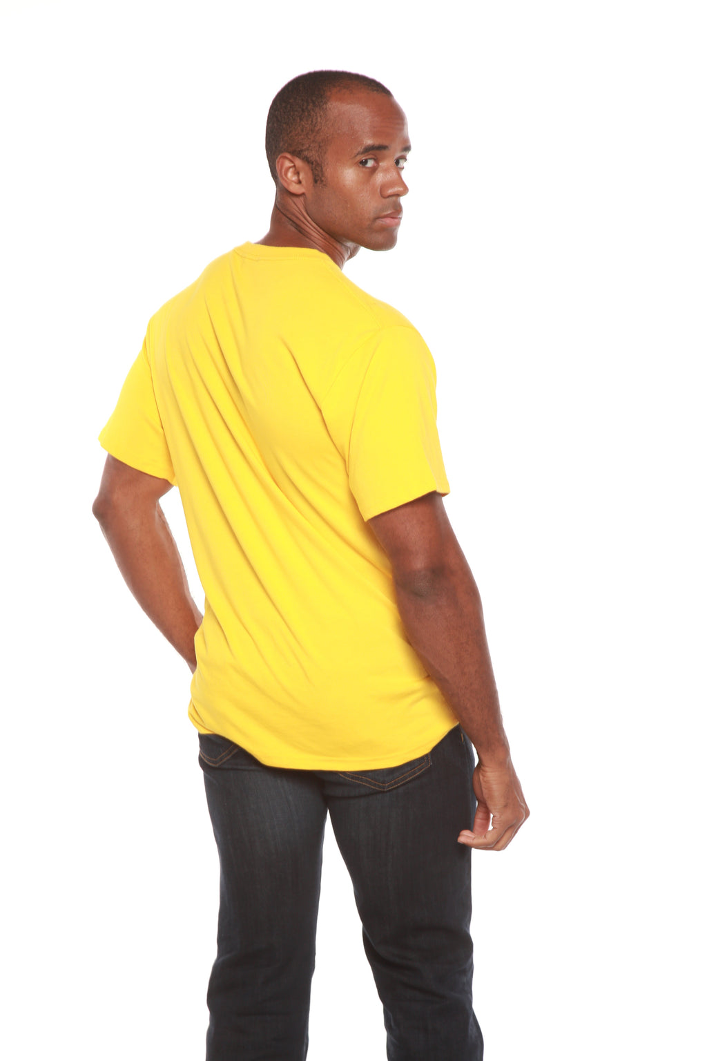 Custom Printed Men's Bamboo Viscose/Organic Cotton Short Sleeve T-Shirt Spun Bamboo