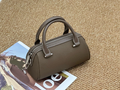 Cross-border Top-grain Leather Boston Pillow Bag, Single-shoulder, Crossbody Small Bag, Versatile Genuine Leather Women's Handbag