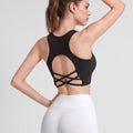 Yoga Tank Top With Removable Chest Pads, Shockproof Sports Brhigh-intensity Workout Fitness Tank Social Buzz eSIMs