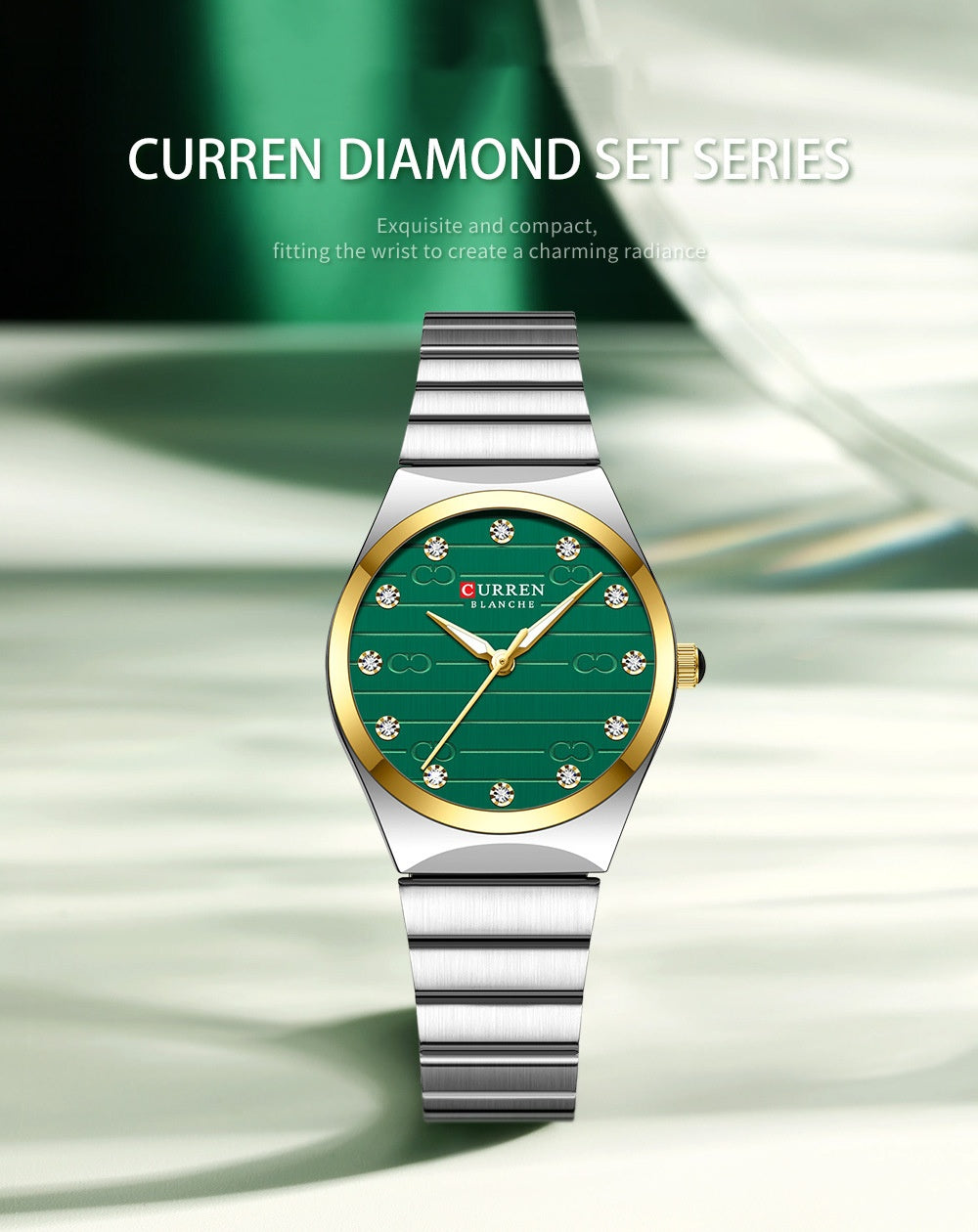 Womens Small Dial Mesh Strap Waterproof Watch