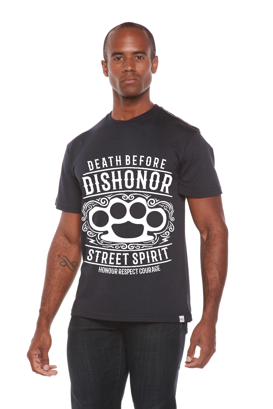 Death Before Men's Bamboo Viscose/Organic Cotton Short Sleeve Graphic T-Shirt Spun Bamboo
