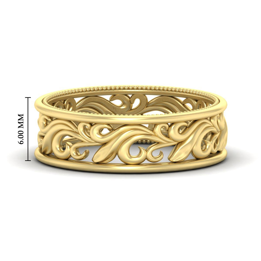 Filigree Women Wedding Band