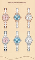 Oulishi Womens Watch With A Ceramic Strap A Versatile Quartz Timepiece