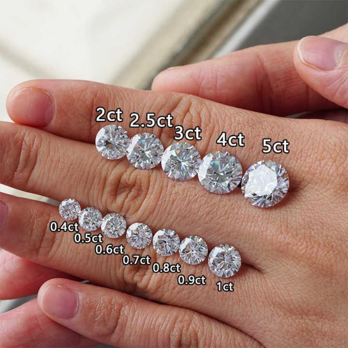 3.50 CTW Lab-Grown Round Diamond Stud Earrings in 14k Gold – E-F/VS AGI Certified VossAgin