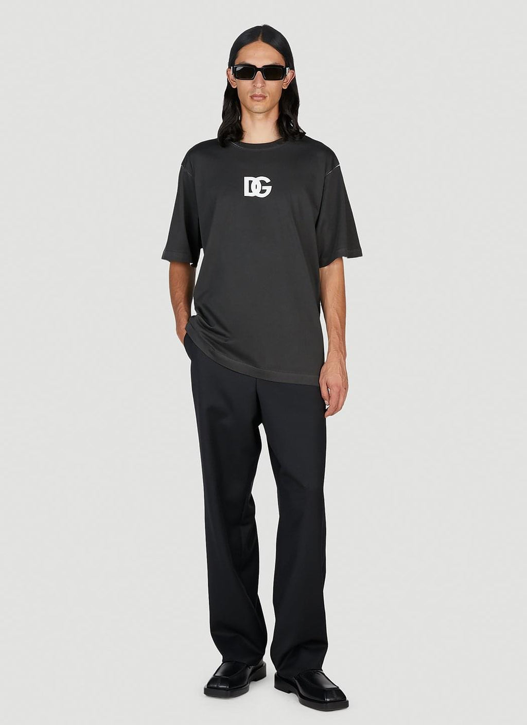 Dolce & Gabbana Men Dg Logo Print T-Shirt