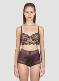 Dolce & Gabbana Women Floral Lace Long-Line Bra
