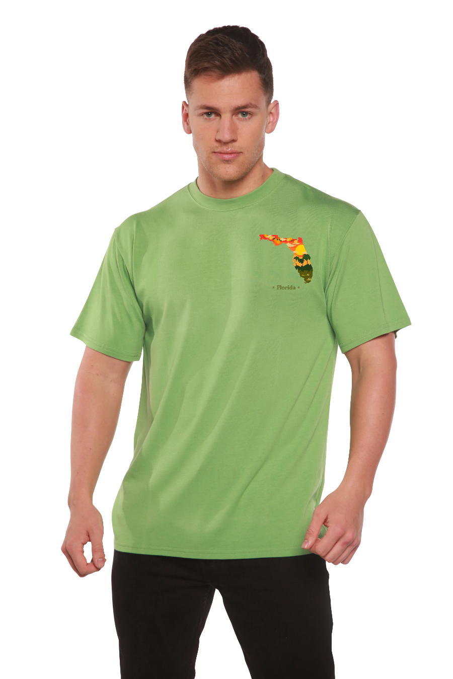 Florida Men's Bamboo Short Sleeve Graphic T-Shirt Spun Bamboo