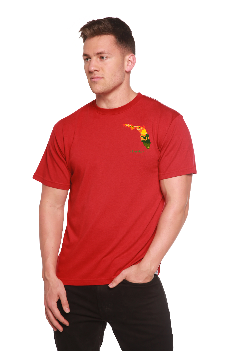 Florida Men's Bamboo Short Sleeve Graphic T-Shirt Spun Bamboo