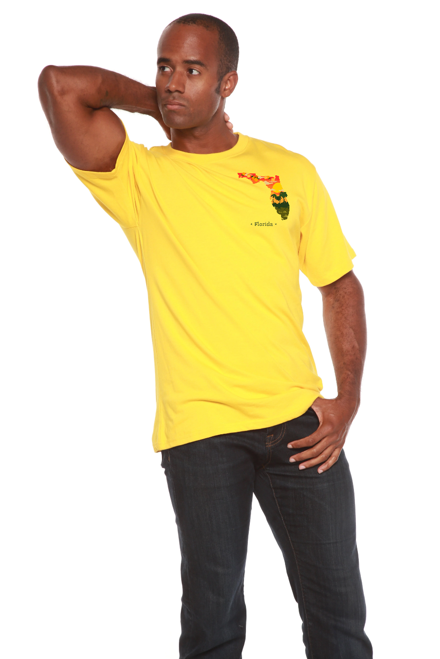 Florida Men's Bamboo Short Sleeve Graphic T-Shirt Spun Bamboo