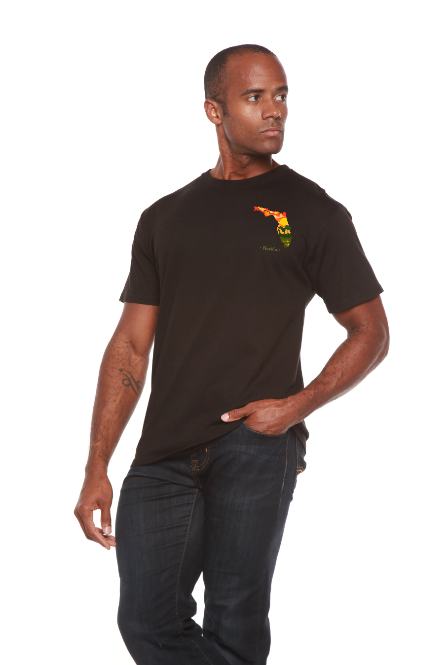 Florida Men's Bamboo Short Sleeve Graphic T-Shirt Spun Bamboo