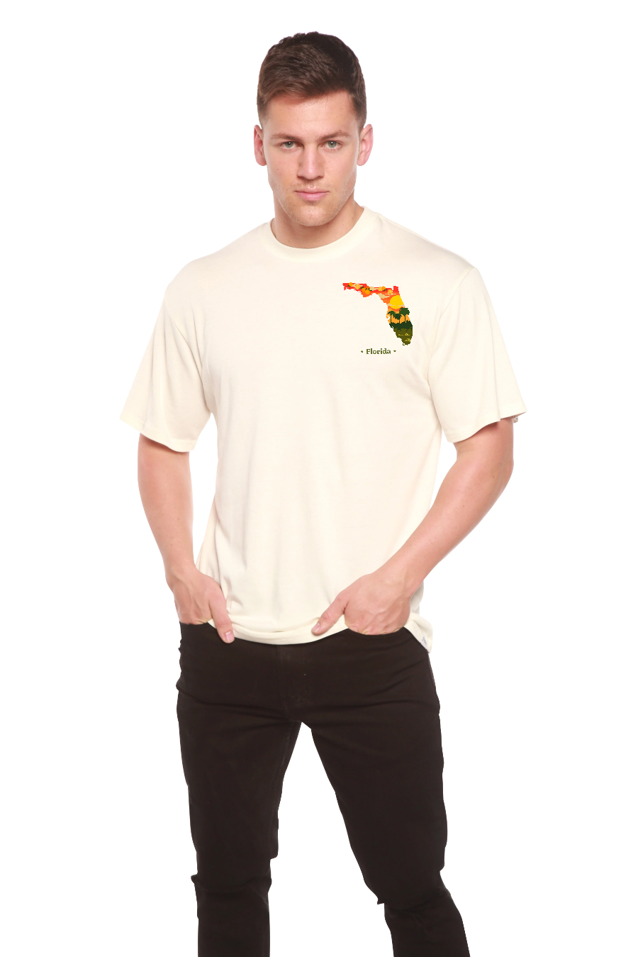 Florida Men's Bamboo Short Sleeve Graphic T-Shirt Spun Bamboo