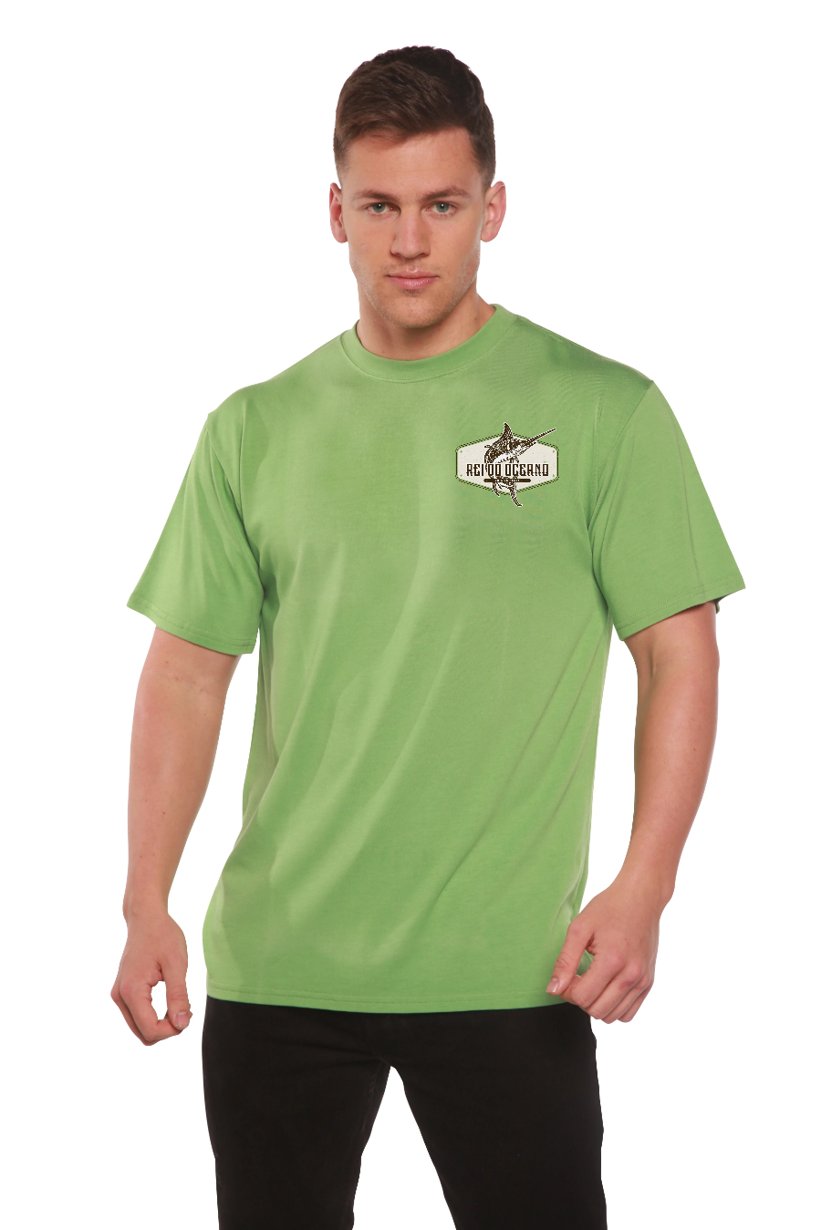 Rei do Oceano Men's Bamboo Short Sleeve Graphic T-Shirt Spun Bamboo