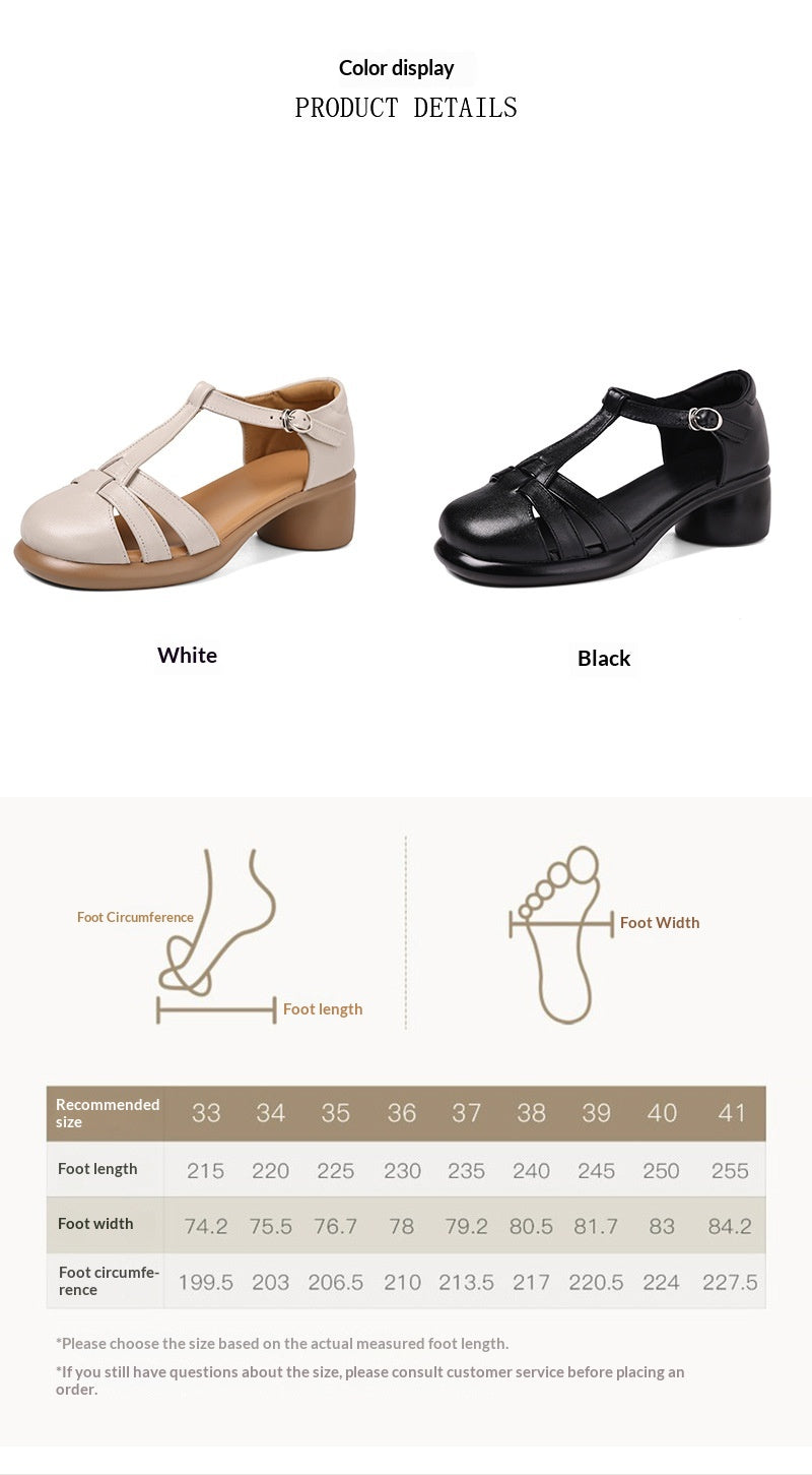 Womens Leather Pumps Professional Work Shoes