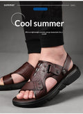 Summer Beach Non-Slip Breathable Thick Soft-Soled Durable Dual-Use Mens Sandals