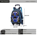 Trolley Primary School Waterproof 3D Car Detachable Burden Reduction Children Backpack
