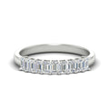1 Carat Nine Stone Emerald Cut Wedding Band