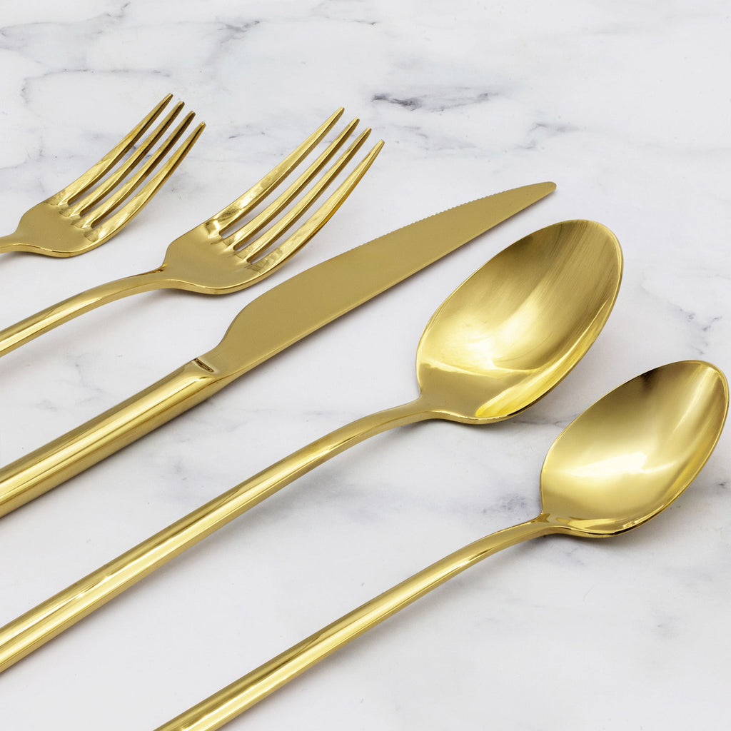 Emilia Mirror 20-Piece Flatware Set Italic