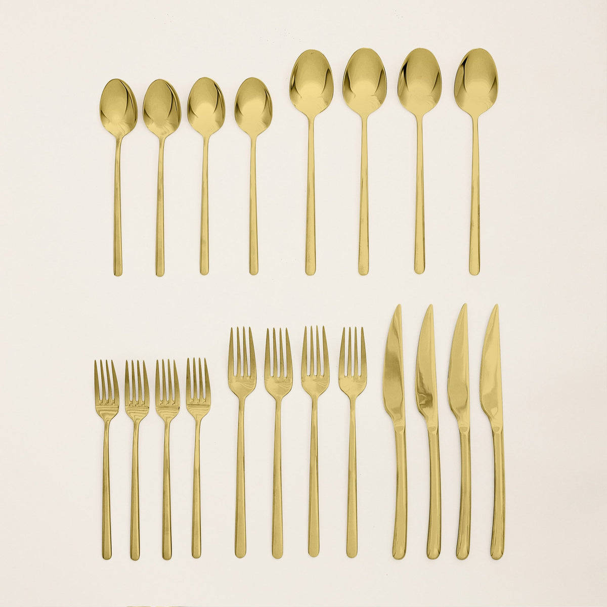 Emilia Mirror 20-Piece Flatware Set Italic