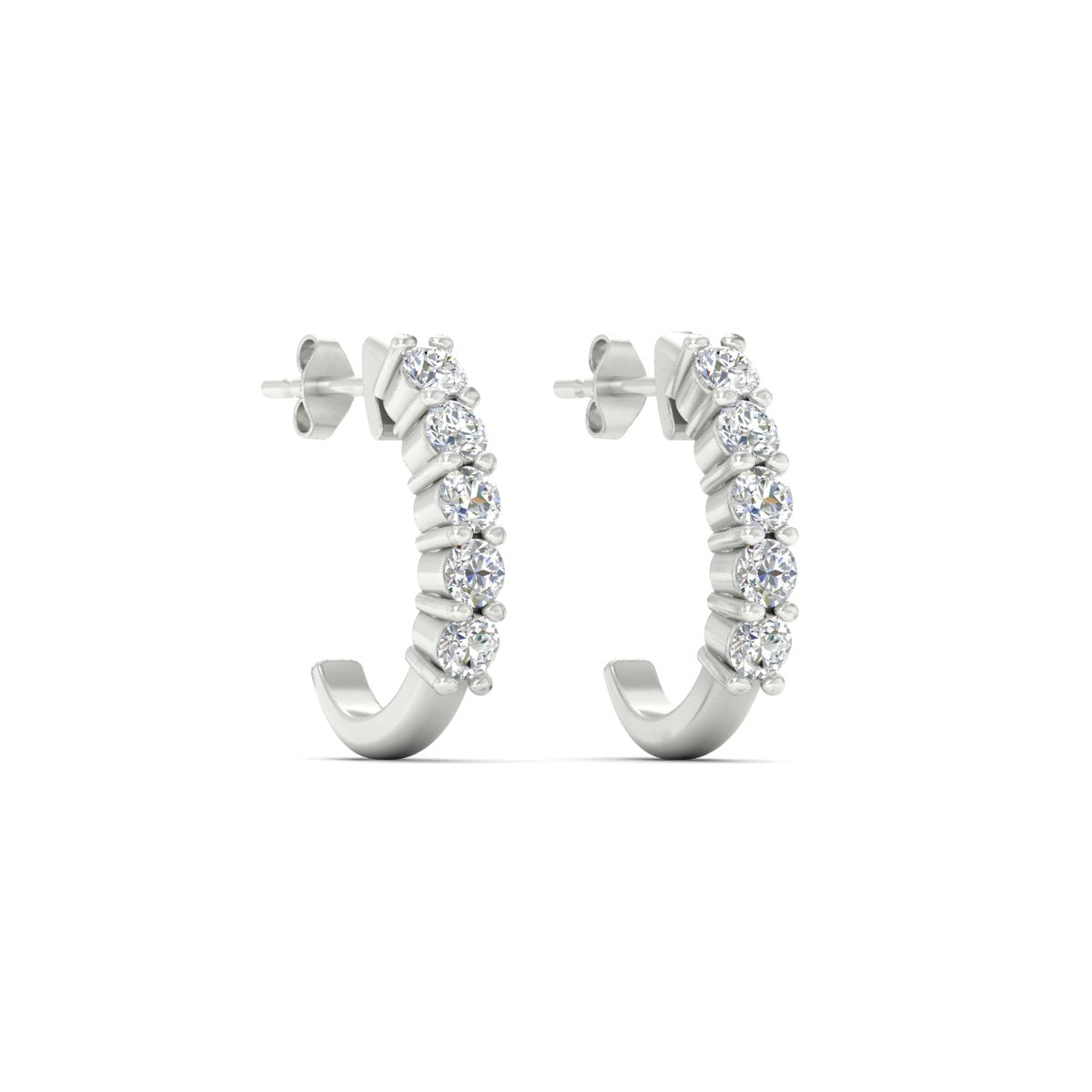 Half Huggie Hoop Earring