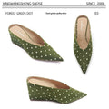 Elegant And Classic Polka-dot Wedge-pointed-toe Pumps