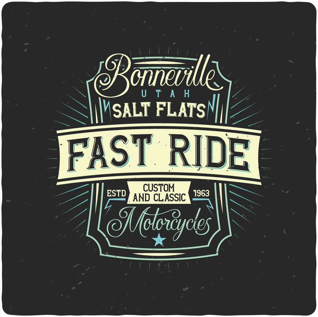 Fast Ride Men's Bamboo Viscose/Organic Cotton Short Sleeve Graphic T-Shirt Spun Bamboo