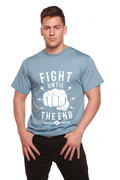 Fight Until Men's Bamboo Viscose/Organic Cotton Short Sleeve Graphic T-Shirt Spun Bamboo