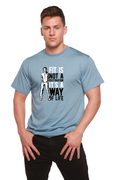 Fit is not a destination Men's Bamboo Viscose/Organic Cotton Short Sleeve Graphic T-Shirt Spun Bamboo