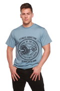 Fitness Addiction Men's Bamboo Viscose/Organic Cotton Short Sleeve Graphic T-Shirt Spun Bamboo