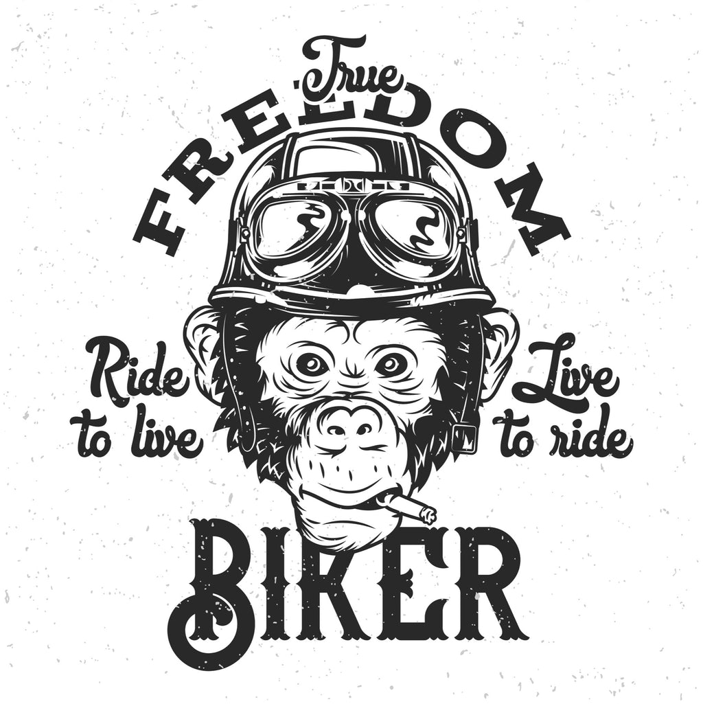 Freedom Biker Men's Bamboo Viscose/Organic Cotton Short Sleeve Graphic T-Shirt Spun Bamboo