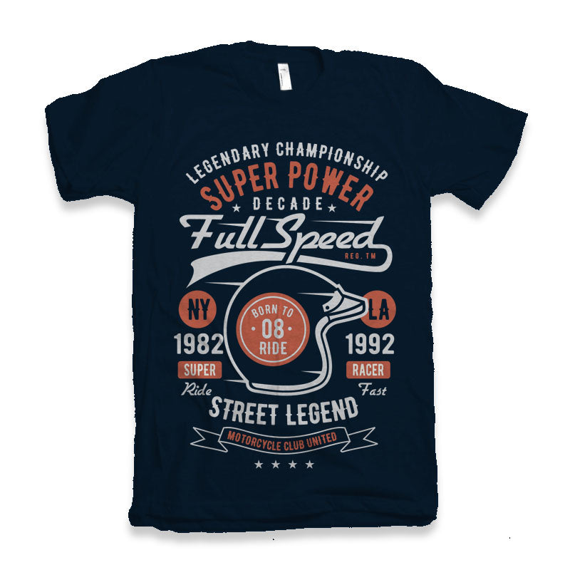 Full Speed Super Men's Bamboo Viscose/Organic Cotton Short Sleeve Graphic T-Shirt Spun Bamboo