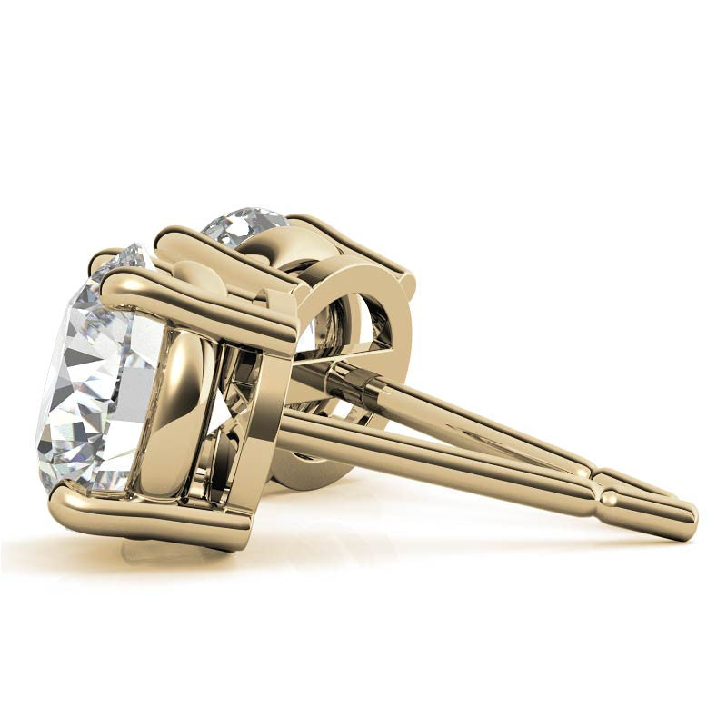 0.50 CTW Lab Grown Diamond Stud Earrings | G-VS Clarity | 14K White or Yellow Gold VossAgin