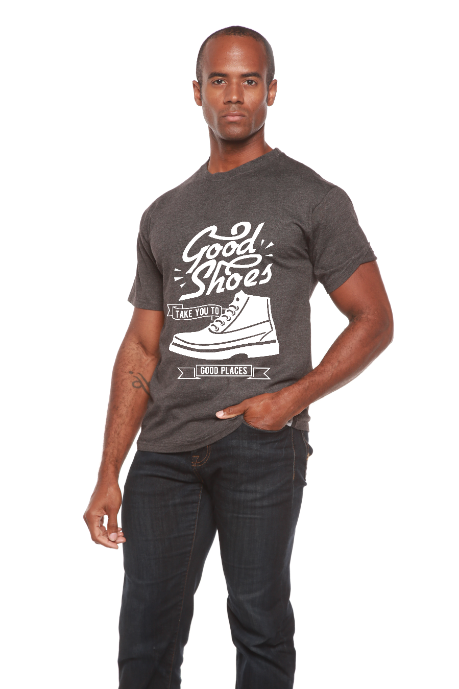 Good Shoes Men's Bamboo Viscose/Organic Cotton Short Sleeve Graphic T-Shirt Spun Bamboo