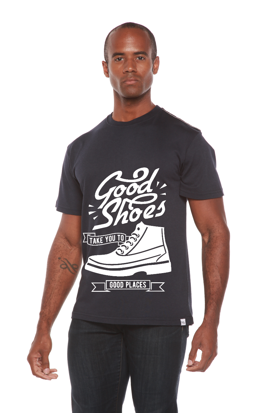 Good Shoes Men's Bamboo Viscose/Organic Cotton Short Sleeve Graphic T-Shirt Spun Bamboo