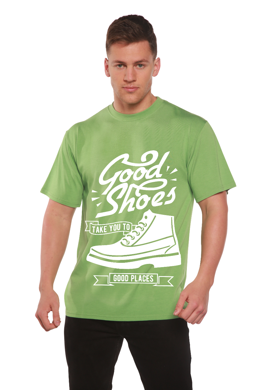 Good Shoes Men's Bamboo Viscose/Organic Cotton Short Sleeve Graphic T-Shirt Spun Bamboo