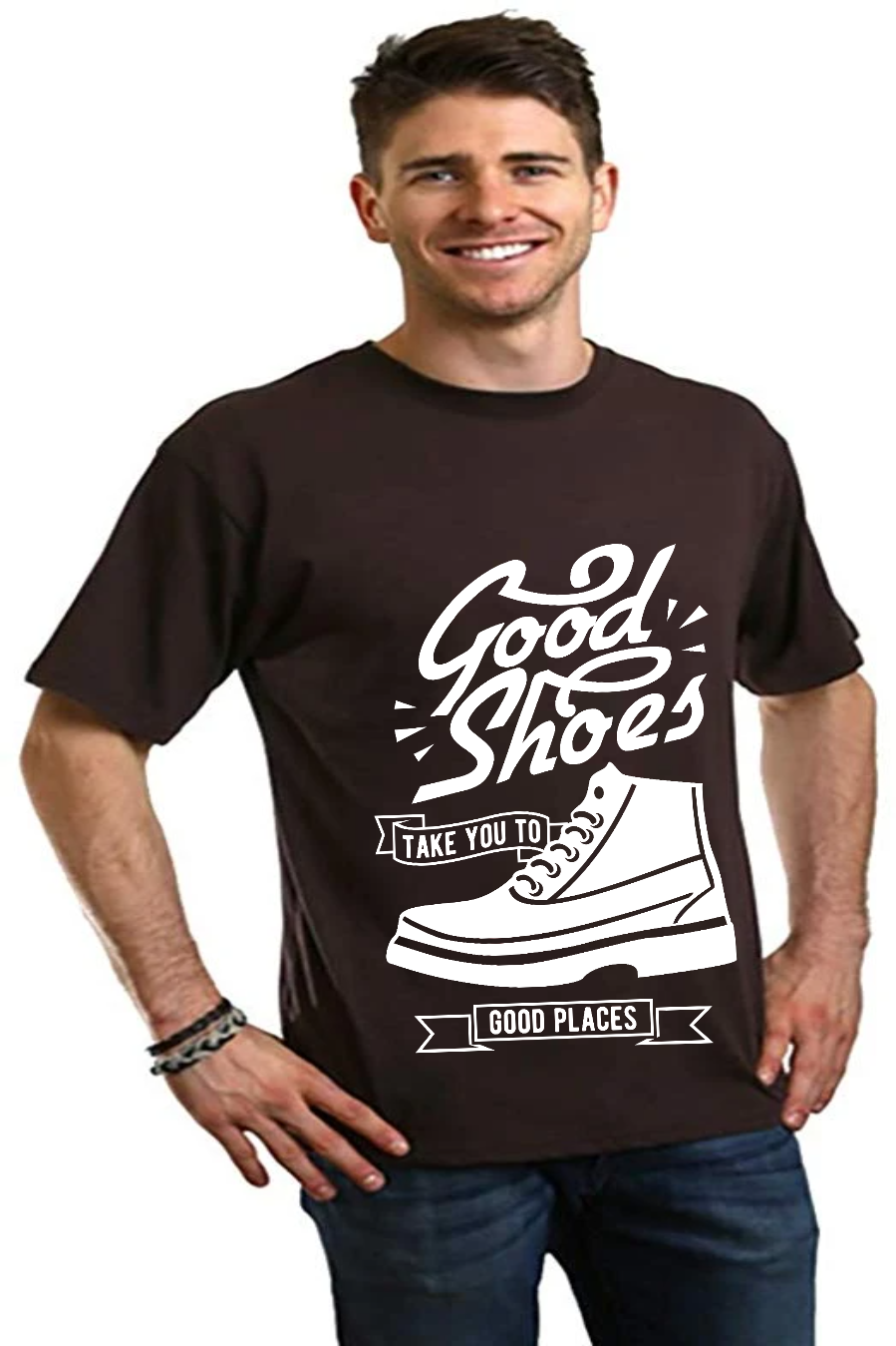 Good Shoes Men's Bamboo Viscose/Organic Cotton Short Sleeve Graphic T-Shirt Spun Bamboo