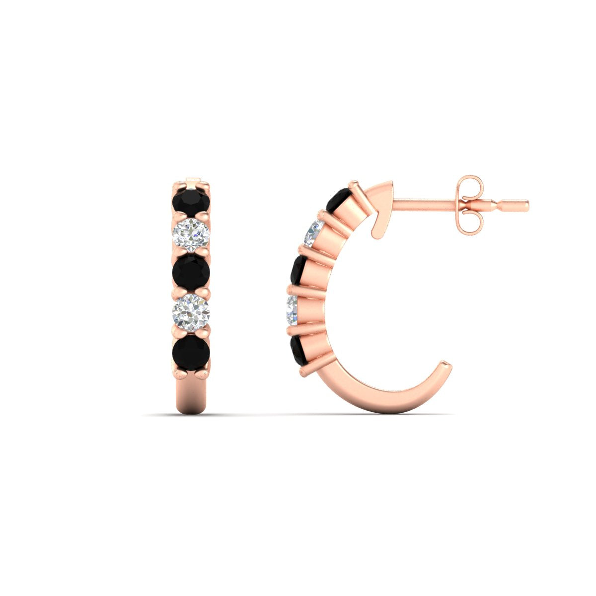 Half Huggie Hoop Earring