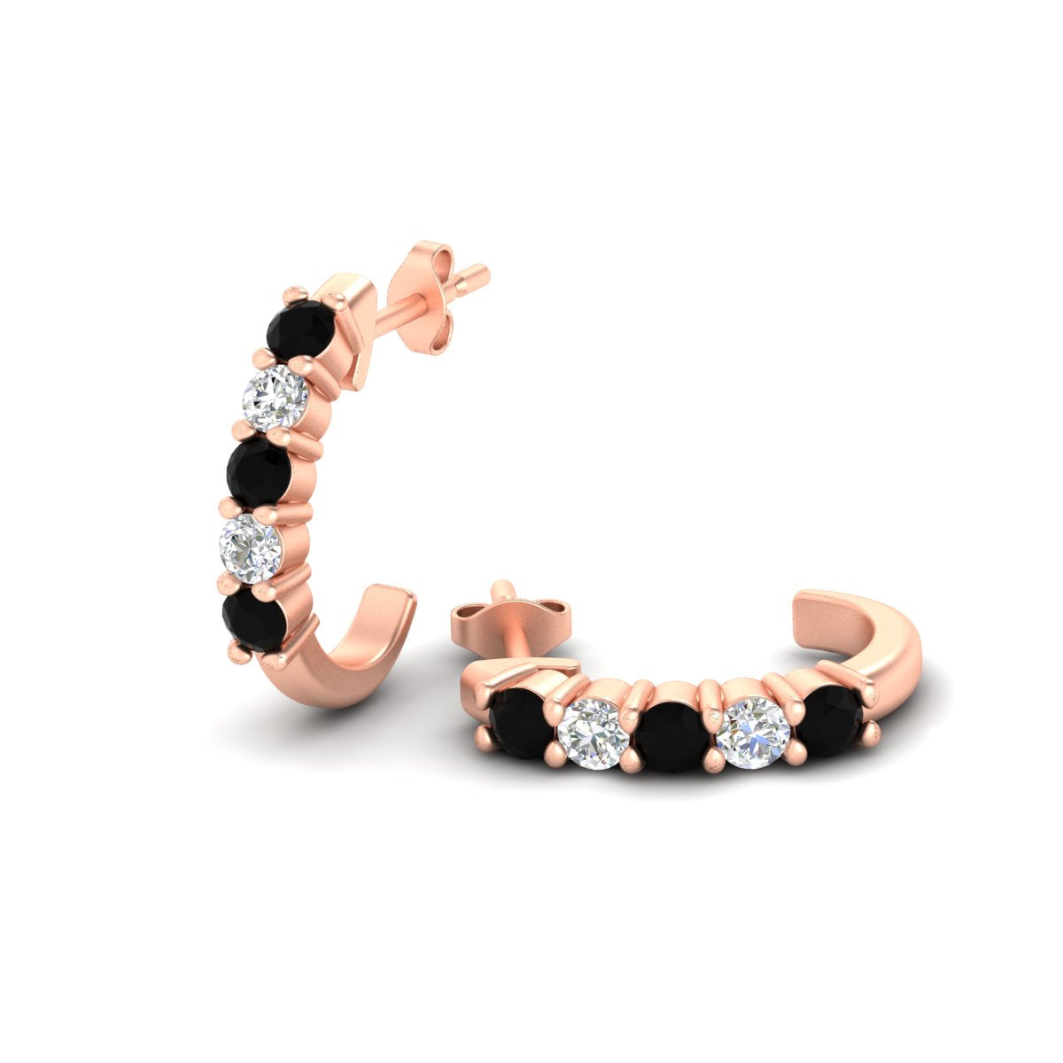 Half Huggie Hoop Earring