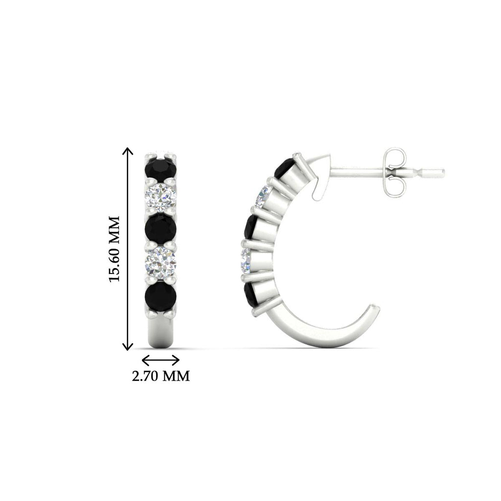 Half Huggie Hoop Earring